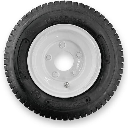 Rubbermaster - Steel Master Rubbermaster 16x6.50-8 4 Ply Turf Tire and 5 on 4.5 Stamped Wheel Assembly 598971